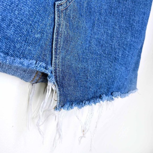 ⚡️SOLD⚡️ golden by tna testani denim cut off mini skirt - size 6 - Picture 6 of 6
